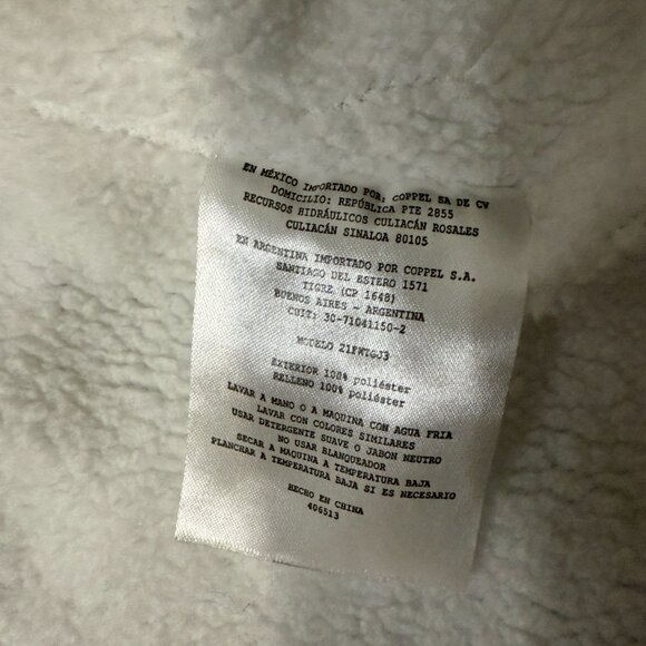 Girls Polka Dot Puffer and Fleece Jacket (size 10) - Picture 7 of 11